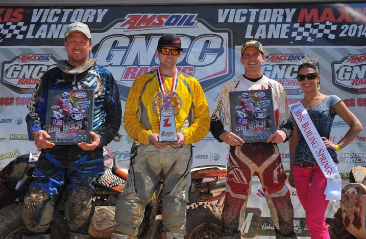 The Big Buck 4x4 Pro class podium was made up of Can-Am Renegade 800R X xc racers, Kevin Trantham, Jordan Phillips (winner) and Bryan Buckhannon.